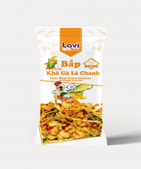BẮP LẮC KHÔ GÀ LÁ CHANH GÓI 25G