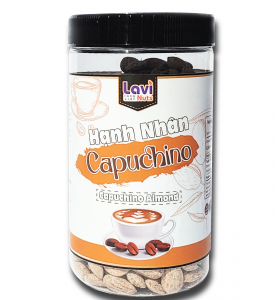 HẠNH NHÂN CAPUCHINO (CÀ PHÊ SỮA) HŨ TRÒN CAO 500G